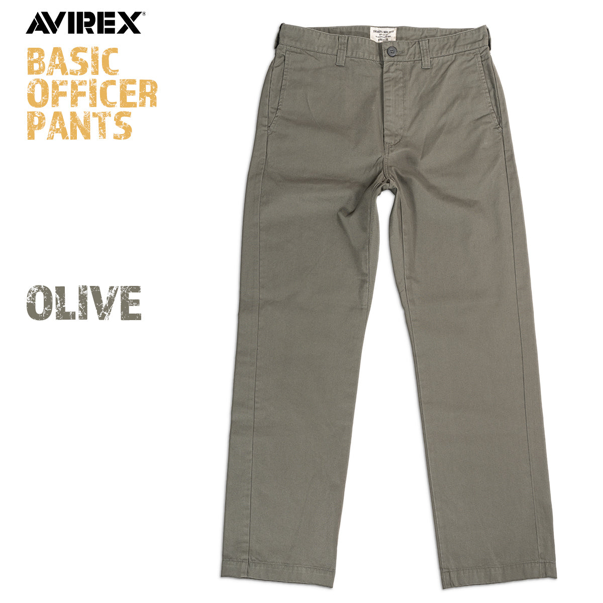AVIREX アヴィレックス アビレックス チノパンツ ベーシック オフィサーパンツ BASIC OFFICER PANTS 6126132 メンズ