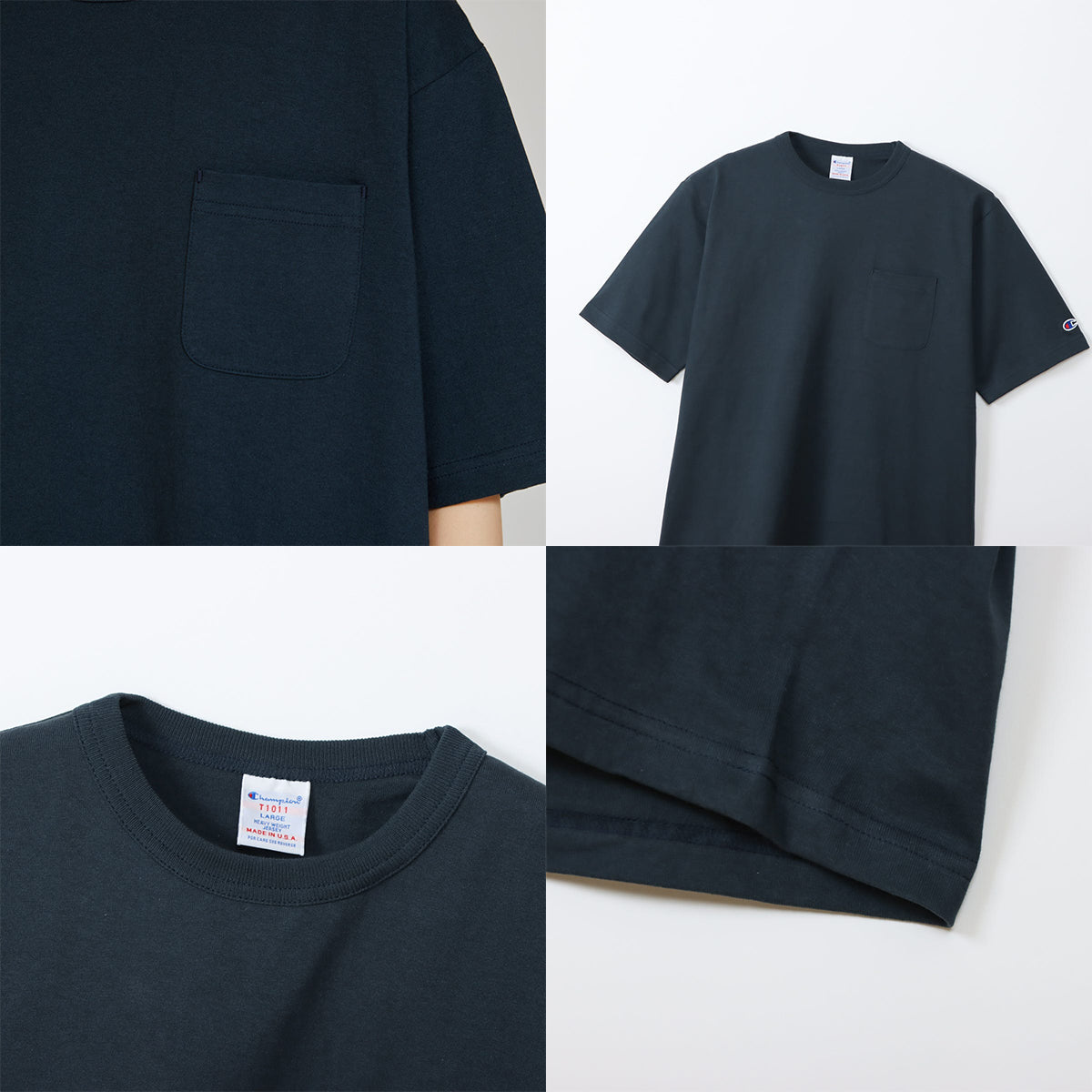 Champion チャンピオン ヘビーウェイト ポケット Tシャツ T1011 C5-B302