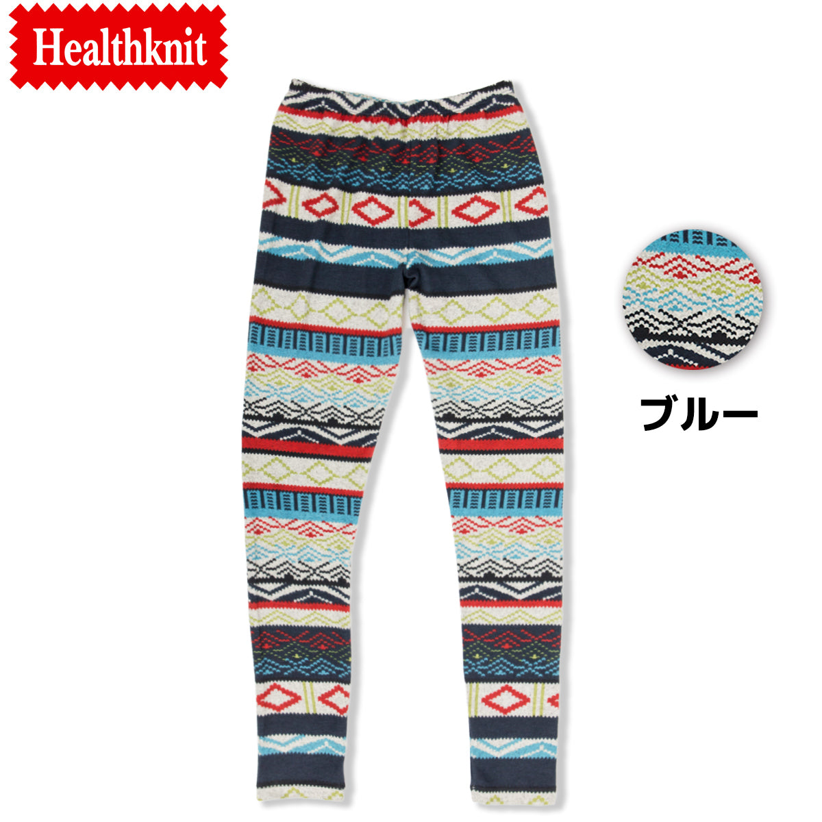 Healthknit ヘルスニット レギンス 3005 幾何学模様