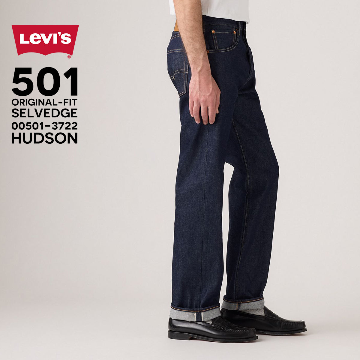 リーバイス 501 赤耳 リジット Levi's デニム ジーンズ ストレート 00501-3722 メンズ レディース