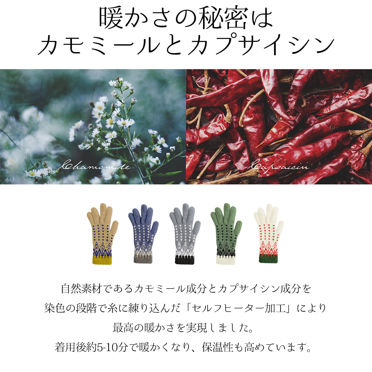 SUNNY NOMADO サニーノマド 手袋 スマホ対応 香川で編んだ ノルディック手袋