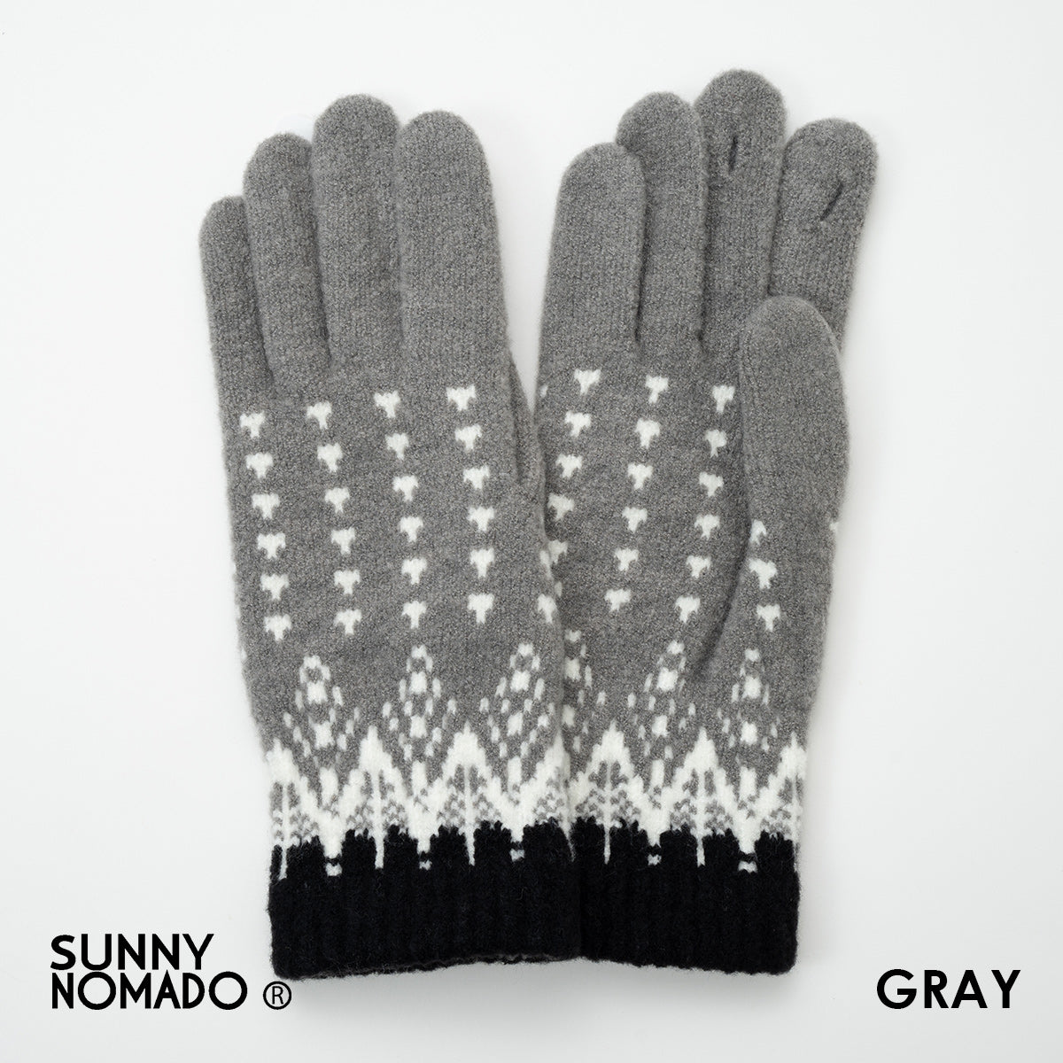 SUNNY NOMADO サニーノマド 手袋 スマホ対応 香川で編んだ ノルディック手袋