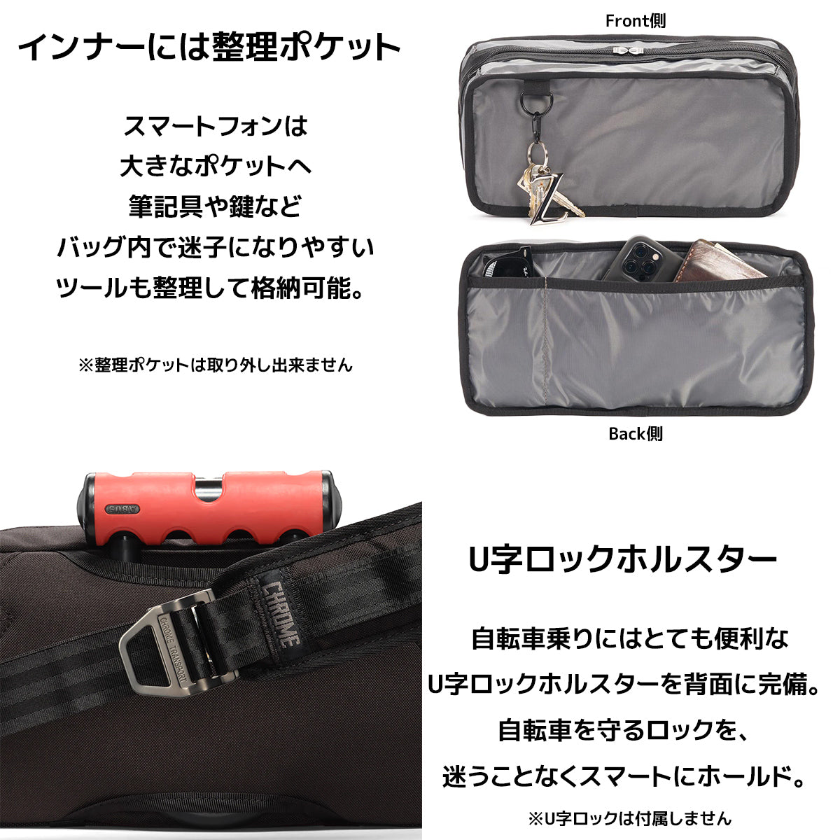 CHROME クローム ボディバッグ 防水 MINI KADET SLING BAG BLACK TARP ミニカデット