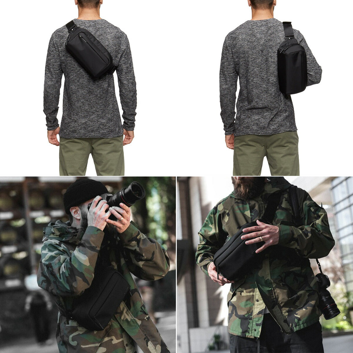 Incase/インケース/一眼レフカメラバッグ/Camera Side Bag/37173020/INCP300219-BLK/着用