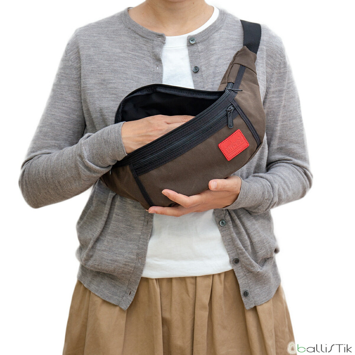 マンハッタンポーテージ Waxed Nylon Alleycat Waist Bag ワックスドナイロンアリーキャットウエストバッグ MP1101WXN ディテール4