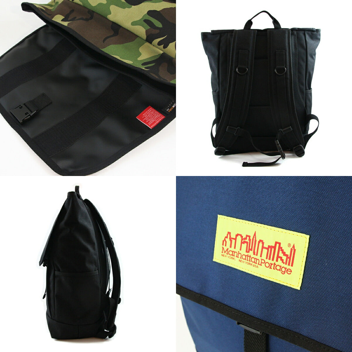 マンハッタンポーテージ 防水仕様バックパック Washington SQ Backpack MP1220LVL ディテール