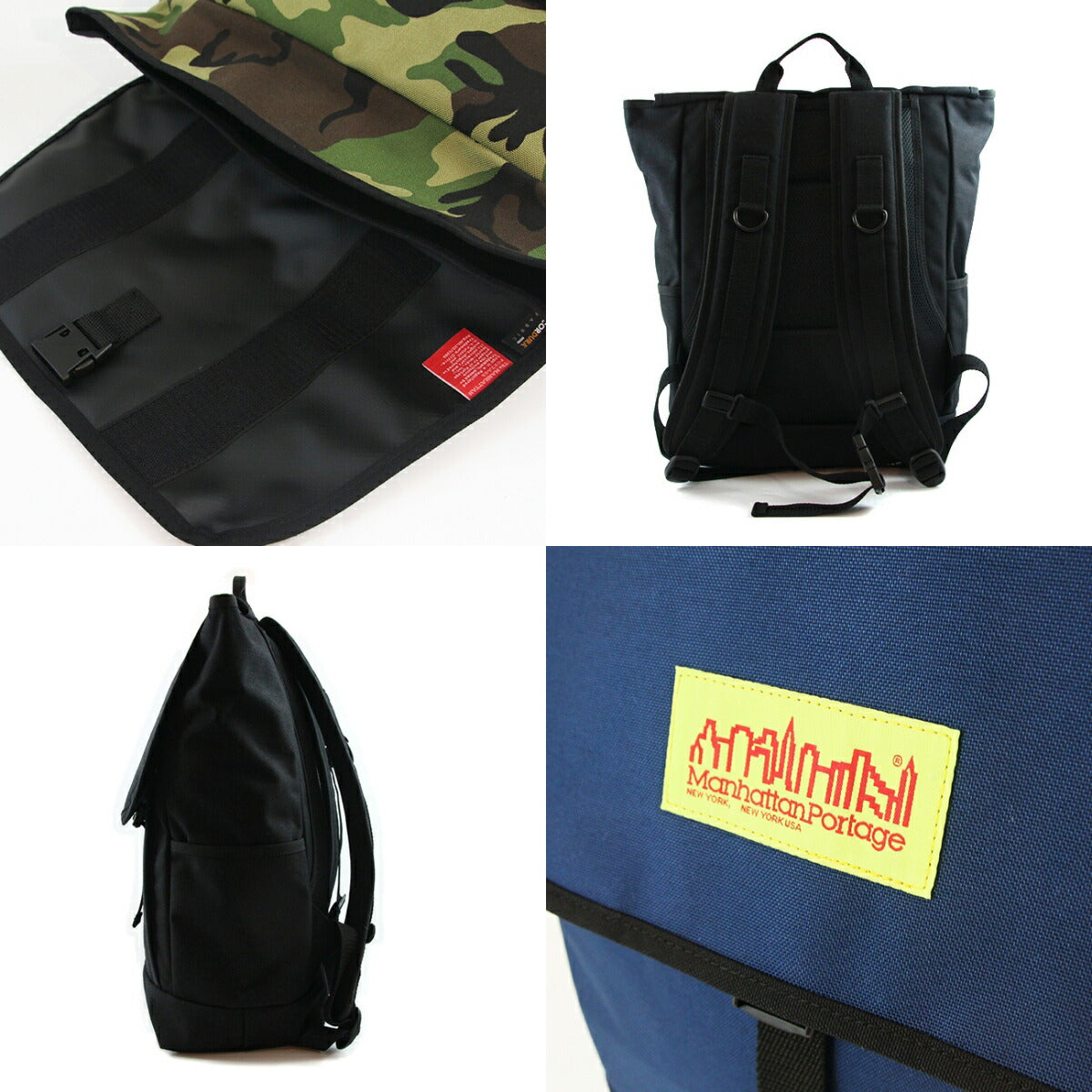 マンハッタンポーテージ 防水仕様バックパック Washington SQ Backpack MP1220LVL ディテール