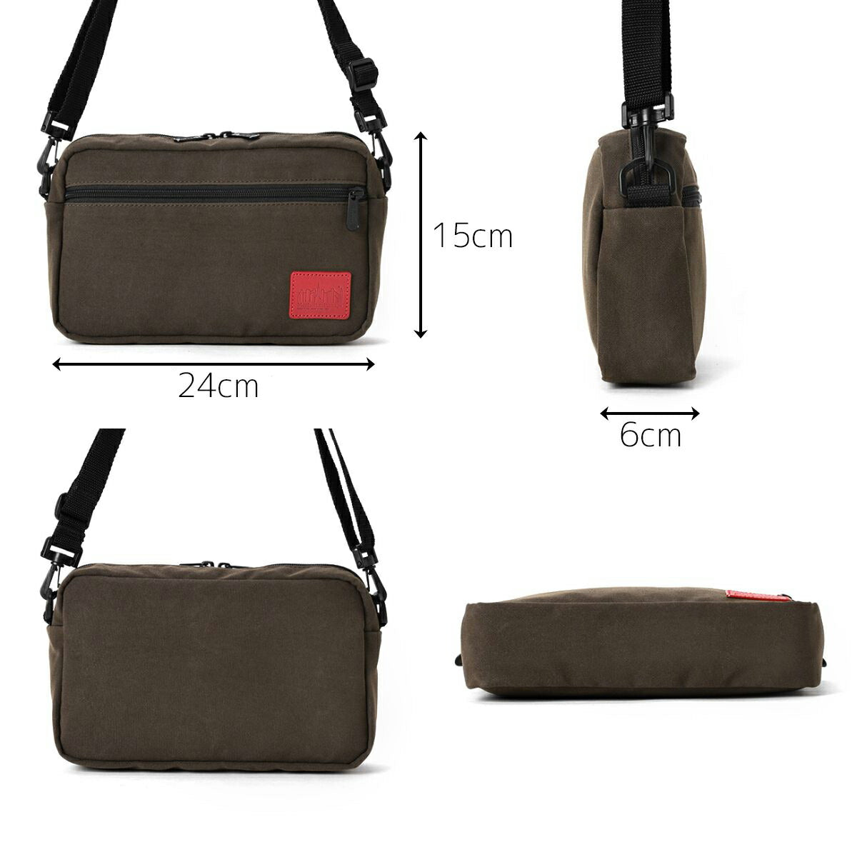 マンハッタンポーテージ ショルダーバッグ Waxed Nylon Jogger Bag ワックスドナイロンジョガーバッグ MP1404LWXN サイズ