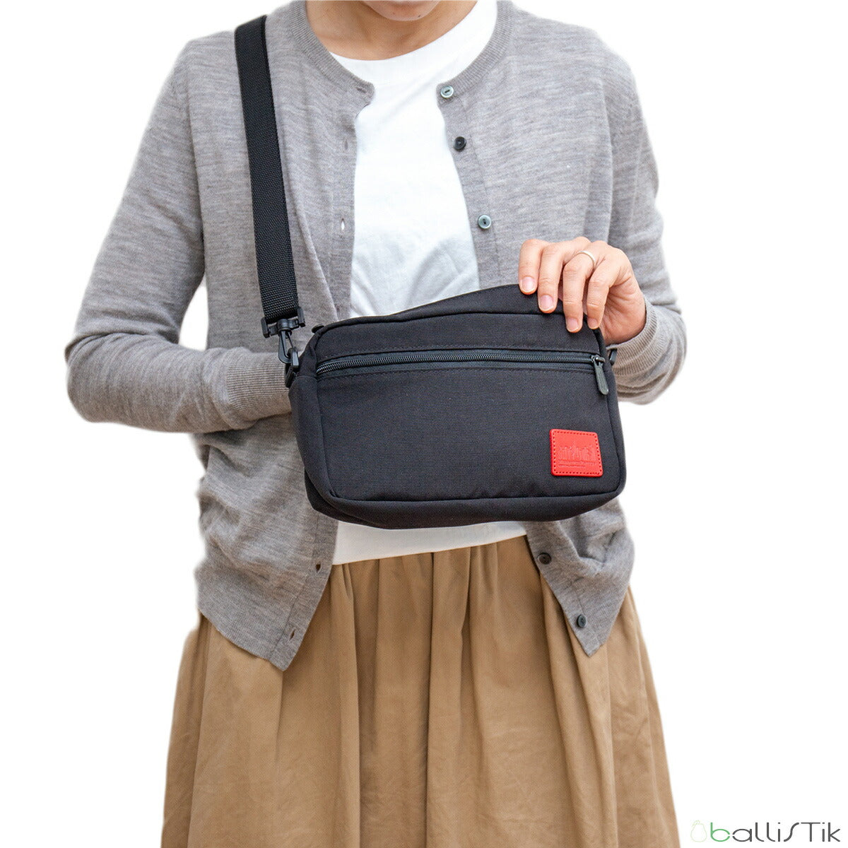 マンハッタンポーテージ ショルダーバッグ Waxed Nylon Jogger Bag ワックスドナイロンジョガーバッグ MP1404LWXN ディテール2