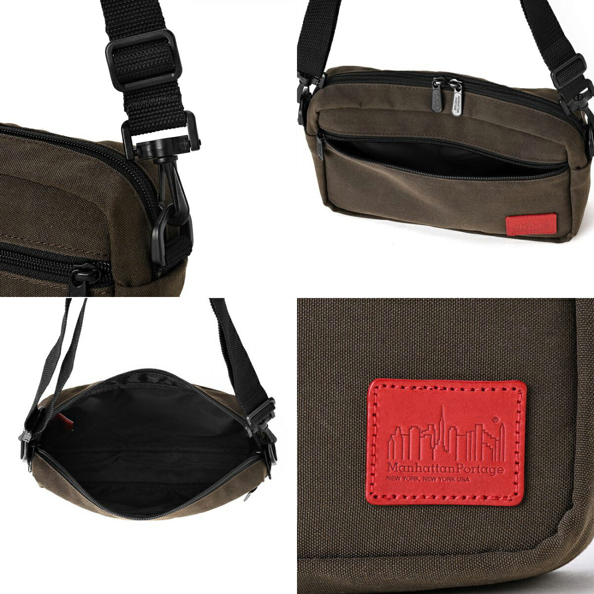 マンハッタンポーテージ ショルダーバッグ Waxed Nylon Jogger Bag ワックスドナイロンジョガーバッグ MP1404LWXN ディテール3