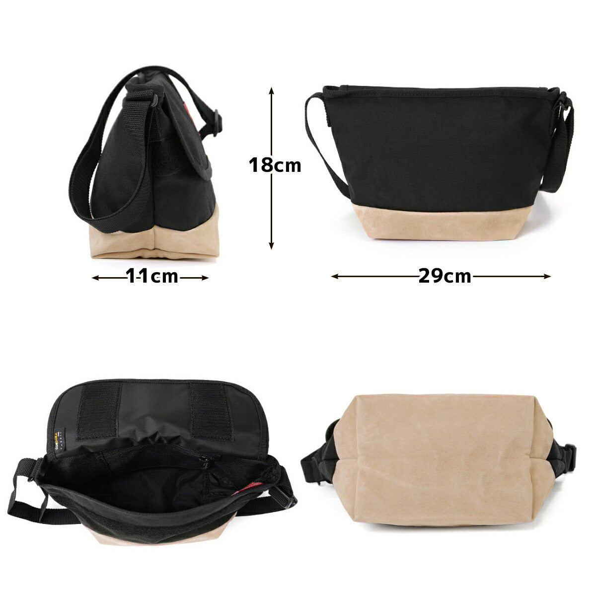 マンハッタンポーテージ ショルダーバッグ Suede Fabric Casual Messenger MP1603SD12 サイズ