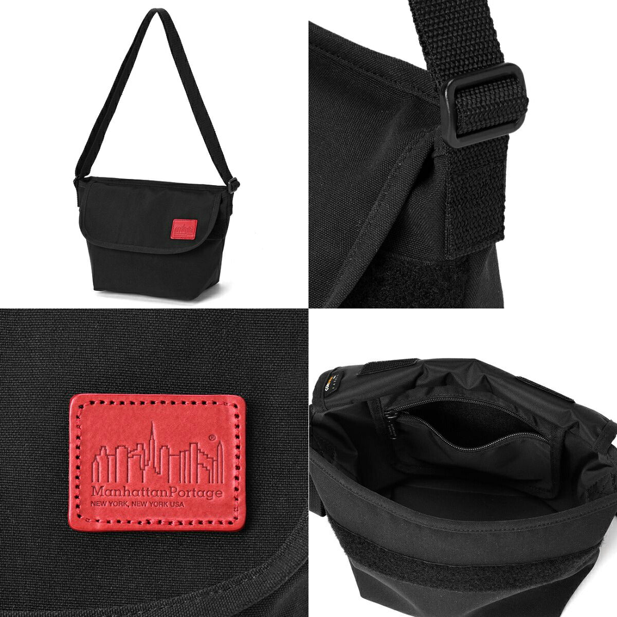 マンハッタンポーテージ ショルダーバッグ Waxed Nylon Casual Messenger Bag MP1603WXN ディテール