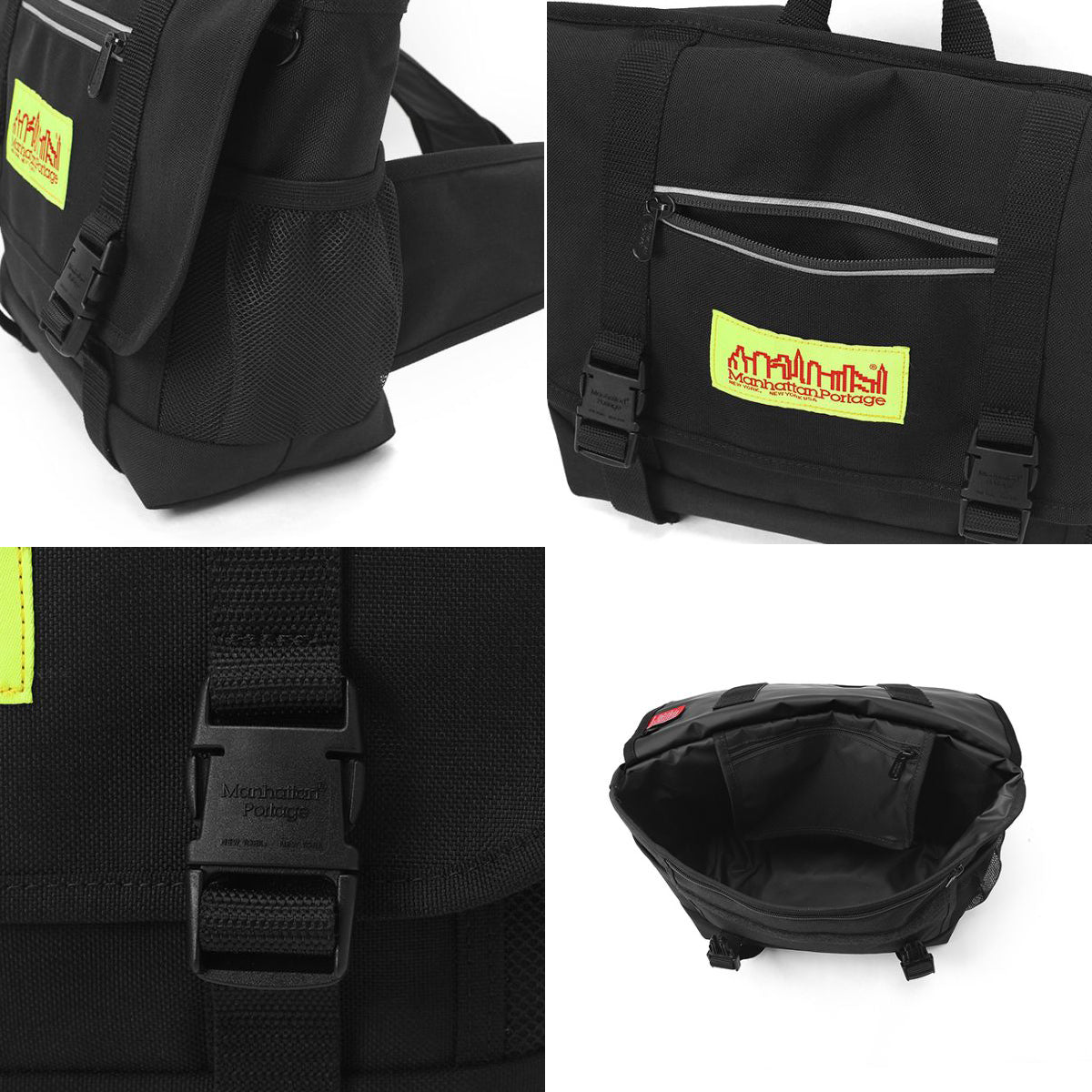 マンハッタンポーテージ 防水仕様メッセンジャーバッグ Tillary Messenger Bag Waterproof Nylon Linning MP1621LNW ディテール