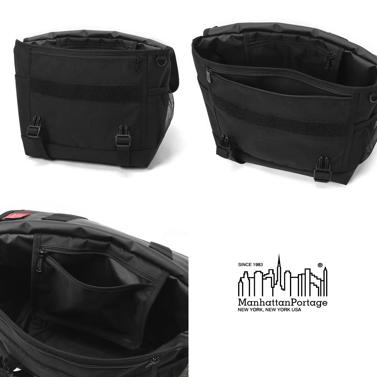 マンハッタンポーテージ 防水仕様メッセンジャーバッグ Tillary Messenger Bag Waterproof Nylon Linning MP1621LNW ディテール3