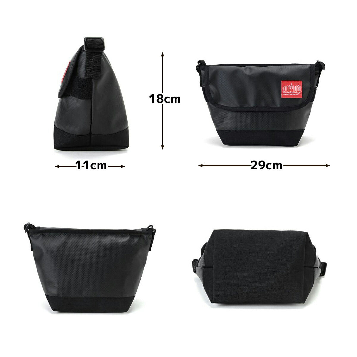 Manhattan Portage マンハッタンポーテージ Matte Vinyl Casual Messenger Bag マットビニールカジュアルメッセンジャーバッグ MP1603MVL