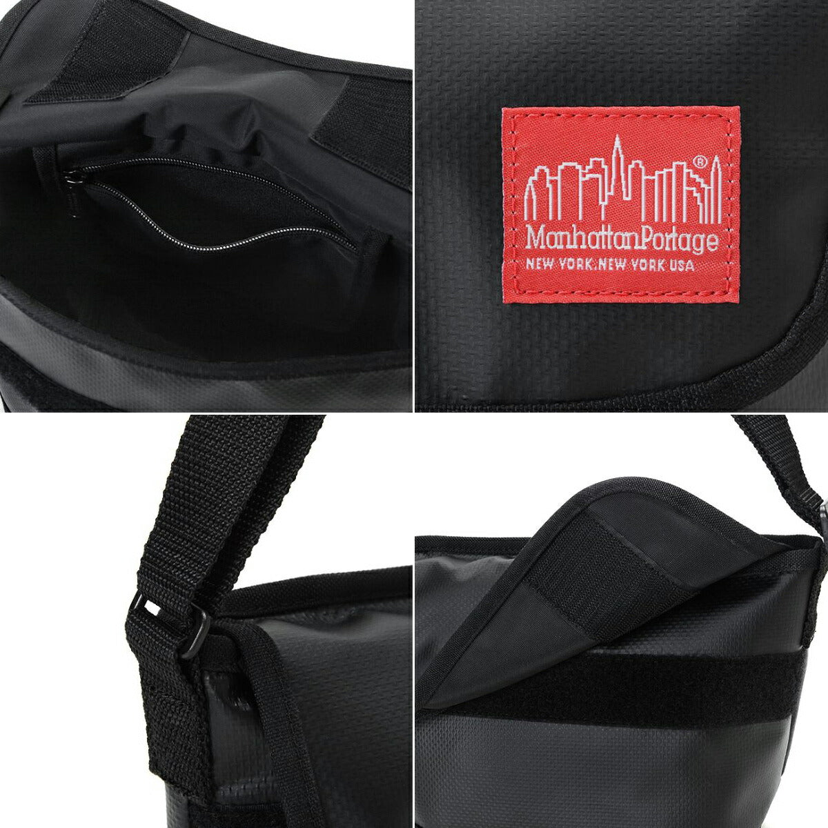 Manhattan Portage マンハッタンポーテージ Matte Vinyl Casual Messenger Bag マットビニールカジュアルメッセンジャーバッグ MP1603MVL