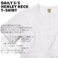 AVIREX アヴィレックス ヘンリーネック Tシャツ DAILY S/S RIB HENLEY NECK T-SHIRT 半袖 無地 デイリー