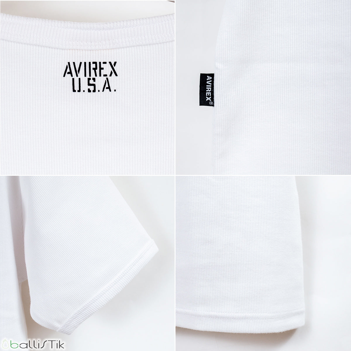 AVIREX アヴィレックス ヘンリーネック Tシャツ DAILY S/S RIB HENLEY NECK T-SHIRT 半袖 無地 デイリー
