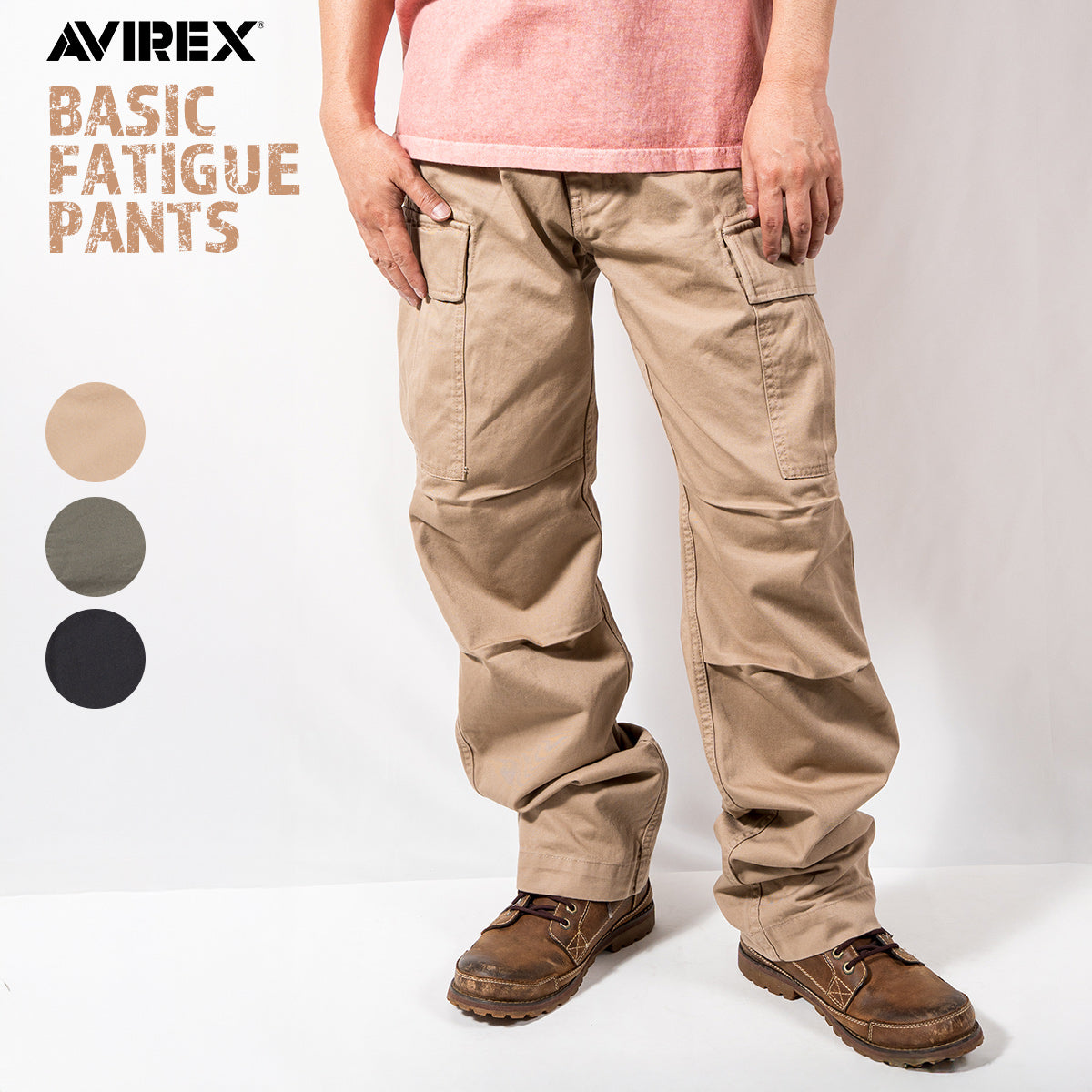AVIREX アヴィレックス アビレックス カーゴパンツ ベーシック ファティーグパンツ BASIC FATIGUE PANTS 6126129 メンズ