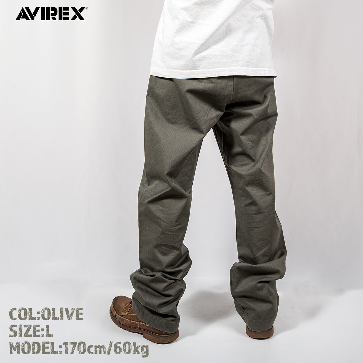 AVIREX アヴィレックス アビレックス チノパンツ ベーシック オフィサーパンツ BASIC OFFICER PANTS 6126132 メンズ