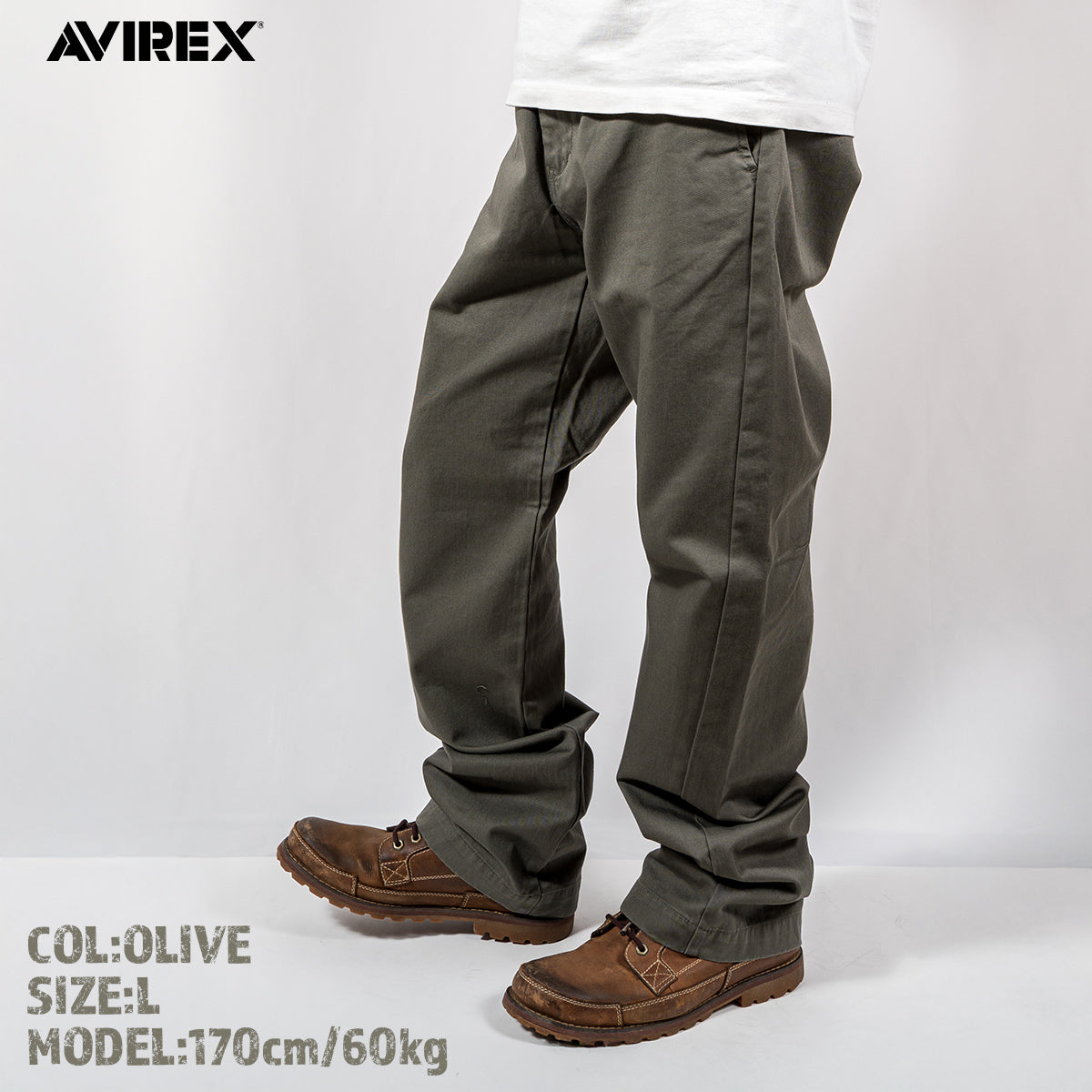 AVIREX アヴィレックス アビレックス チノパンツ ベーシック オフィサーパンツ BASIC OFFICER PANTS 6126132 メンズ