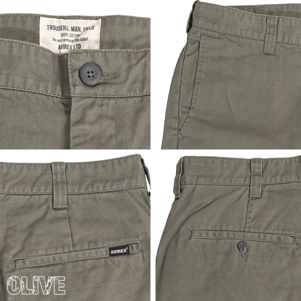 AVIREX アヴィレックス アビレックス チノパンツ ベーシック オフィサーパンツ BASIC OFFICER PANTS 6126132 メンズ
