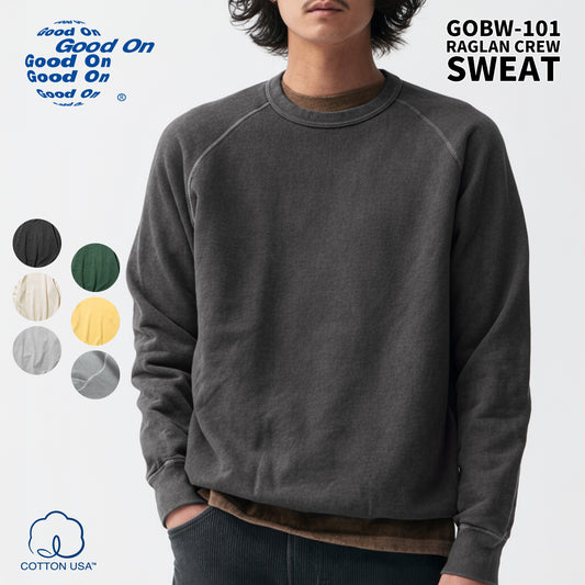 Good On グッドオン スウェット ラグラン クルースウェット GOBW-101 2025 秋冬 新色 入荷 メンズ レディース