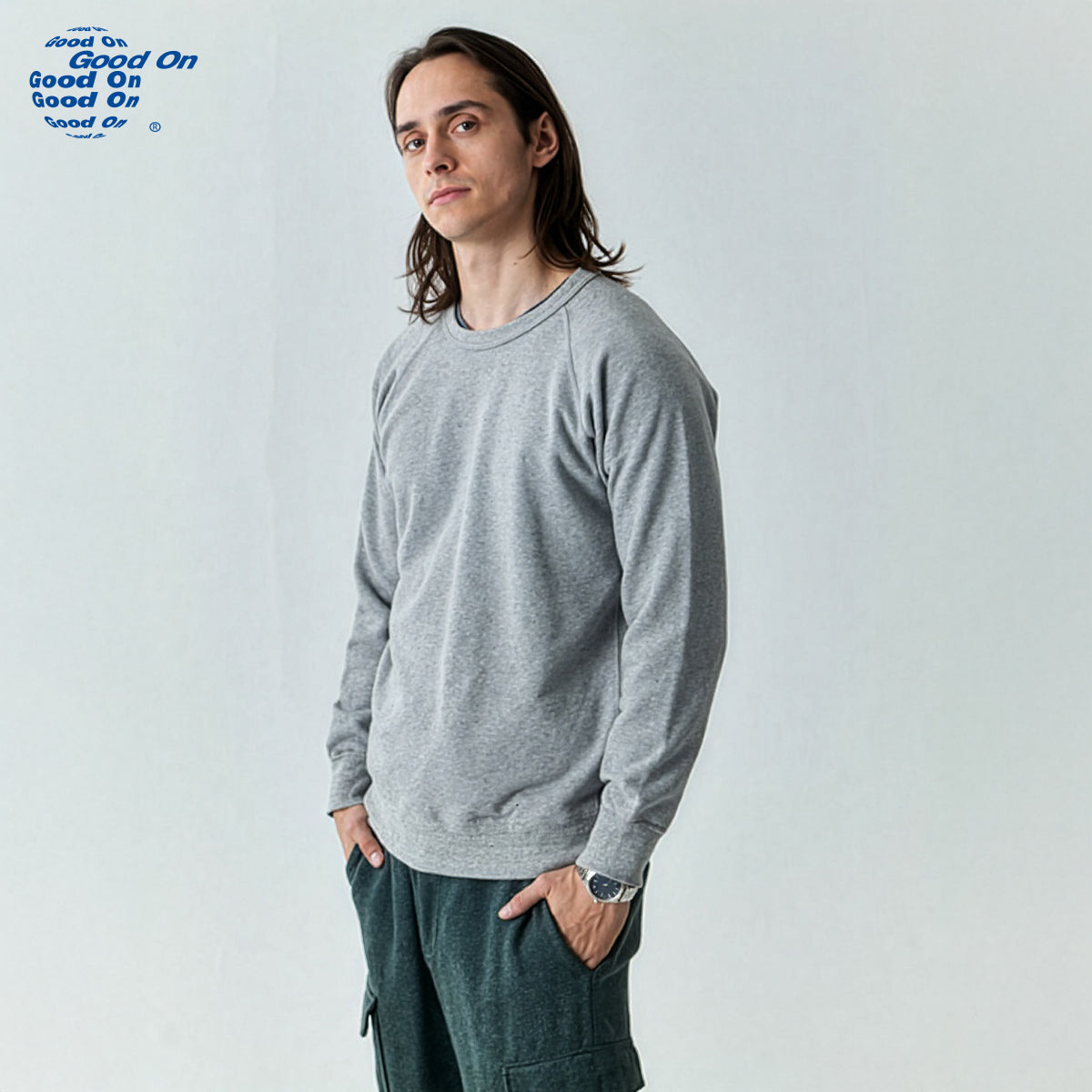 Good On グッドオン スウェット ラグラン クルースウェット GOBW-101 2025 秋冬 新色 入荷 メンズ レディース