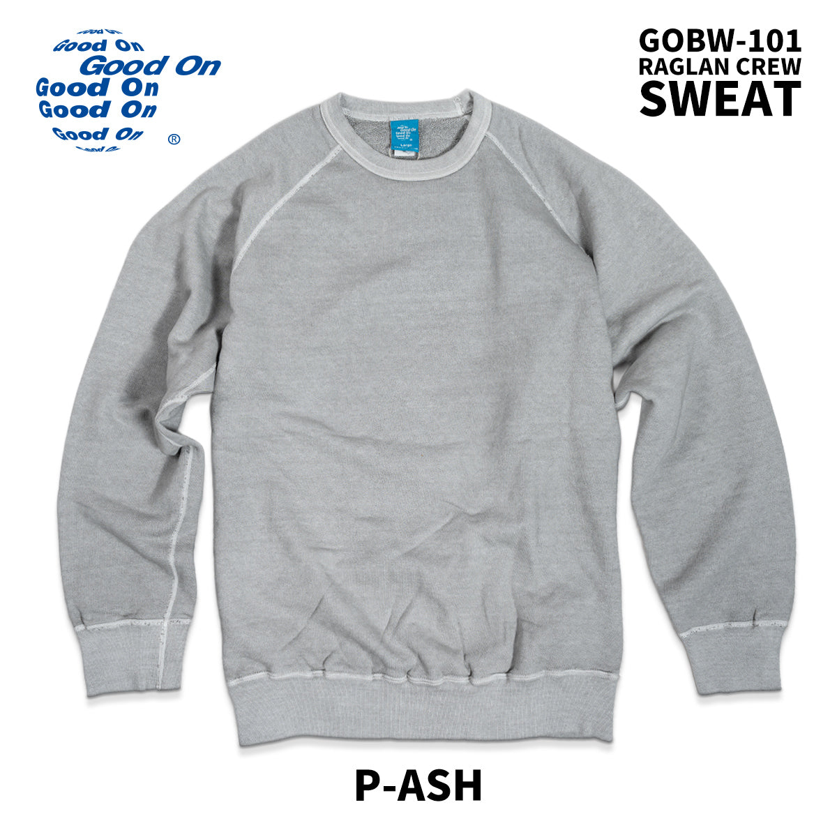 Good On グッドオン スウェット ラグラン クルースウェット GOBW-101 2025 秋冬 新色 入荷 メンズ レディース