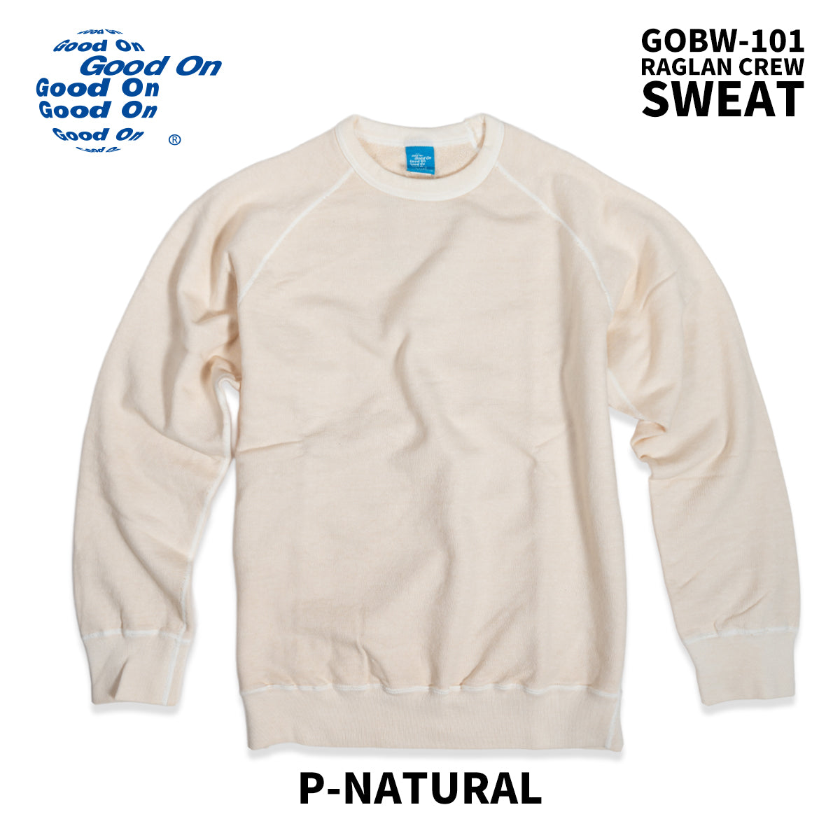 Good On グッドオン スウェット ラグラン クルースウェット GOBW-101 2025 秋冬 新色 入荷 メンズ レディース