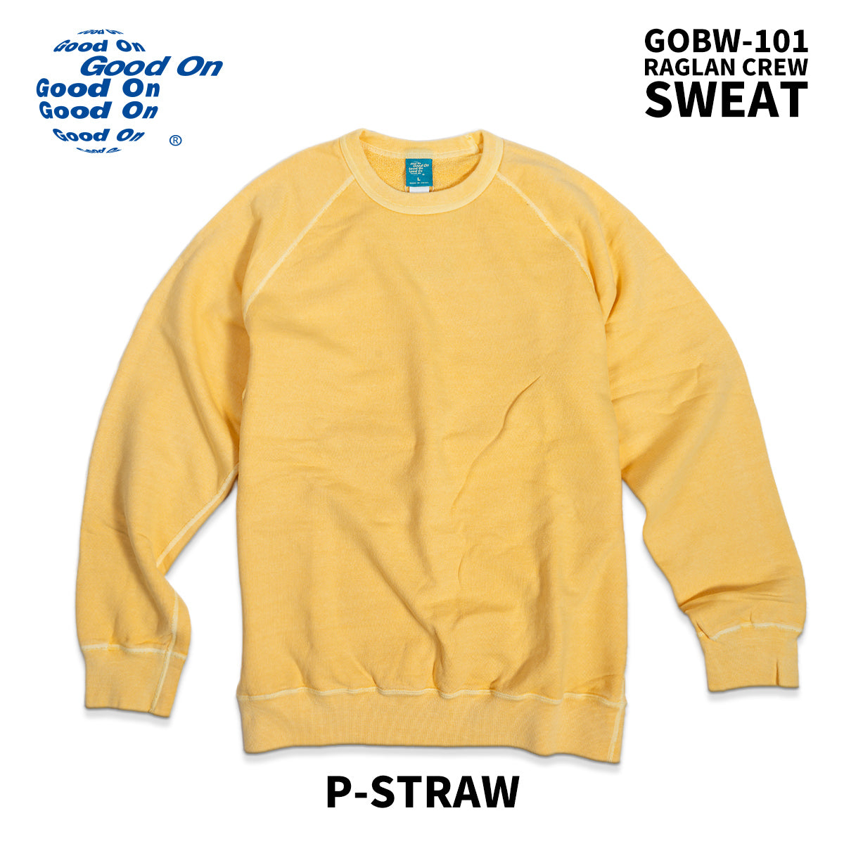 Good On グッドオン スウェット ラグラン クルースウェット GOBW-101 2025 秋冬 新色 入荷 メンズ レディース