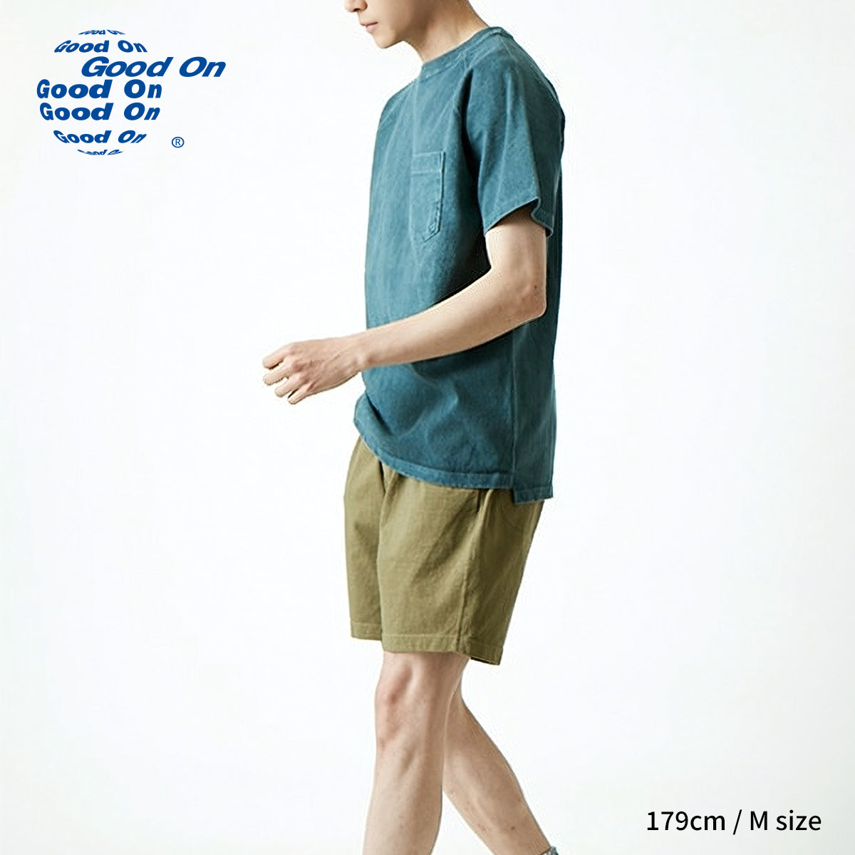 Good On グッドオン ポケットTシャツ 半袖 ラグラン S/S RAGLAN HEAVY POCKET TEE GOST-1101 メンズ レディース