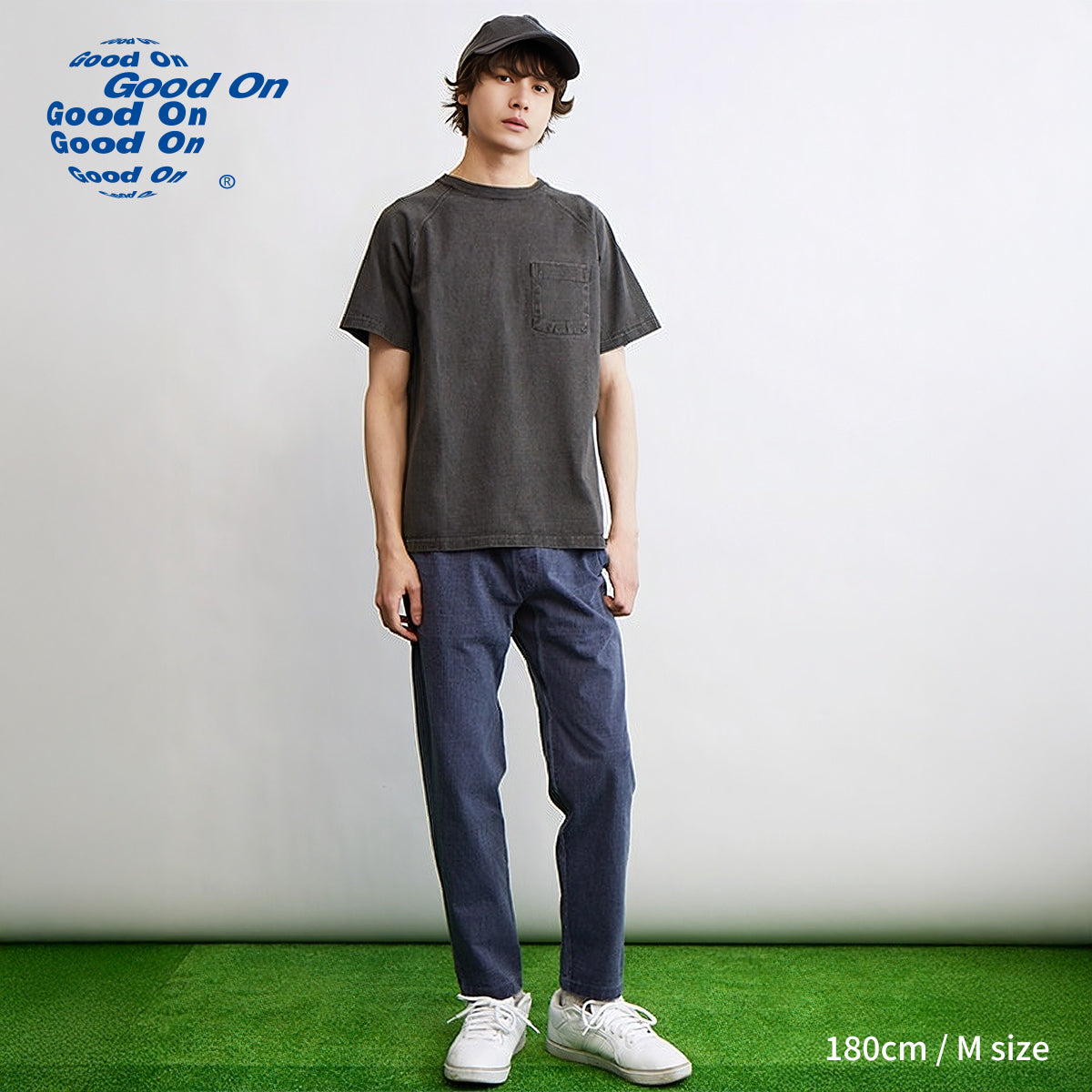 Good On グッドオン ポケットTシャツ 半袖 ラグラン S/S RAGLAN HEAVY POCKET TEE GOST-1101 メンズ レディース