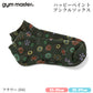 gym master ジムマスター 靴下 スニーカーソックス ハッピーペイント アンクルソックス 覆面レスラー プロレスラー G957394 メンズ レディース