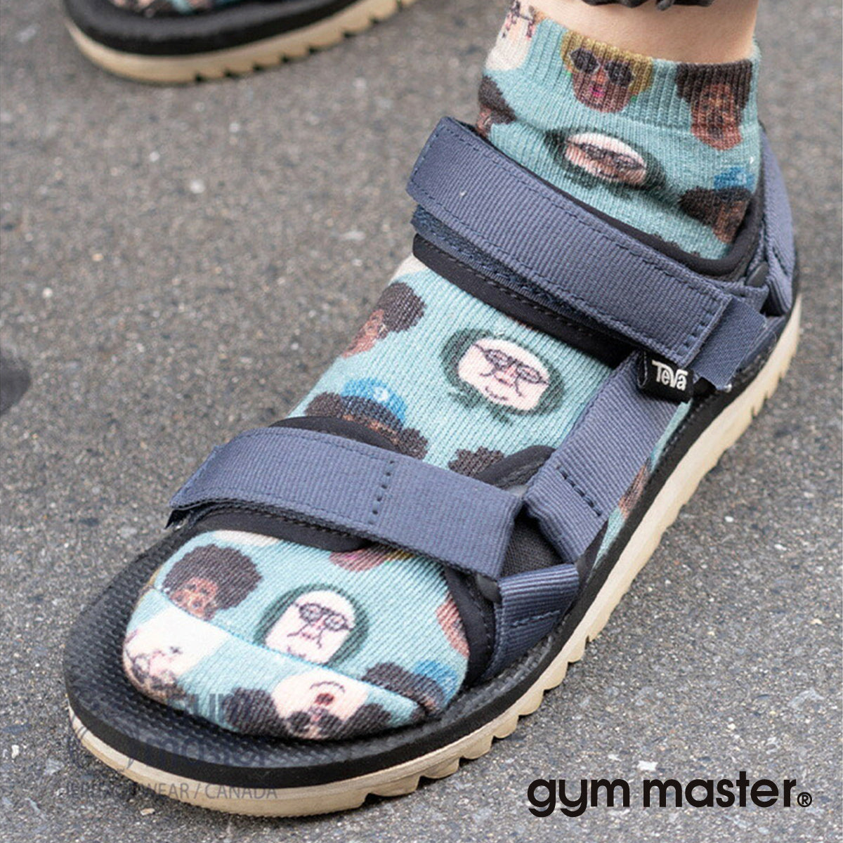 gym master ジムマスター 靴下 スニーカーソックス ハッピーペイント アンクルソックス 覆面レスラー プロレスラー G957394 メンズ レディース