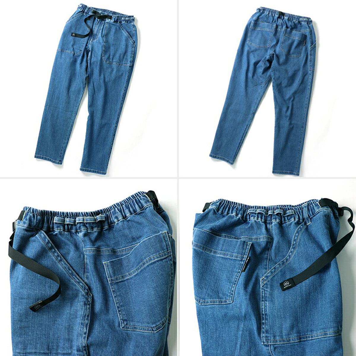 gym master ジムマスター パンツ ジーンズ チノパン 10oz ストレッチ デニム カツラギ ベーカーパンツ メンズ レディース G221719