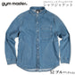 gym master ジムマスター シャツ 10oz ストレッチ デニム カツラギ シャツジャケット G221718