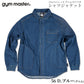 gym master ジムマスター シャツ 10oz ストレッチ デニム カツラギ シャツジャケット G221718