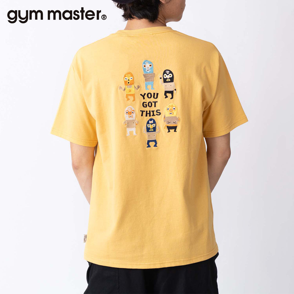 gym master ジムマスター Tシャツ 半袖 メンズ レディース 覆面レスラー 7.4oz YOU GOT THIS 刺繍TEE G721707