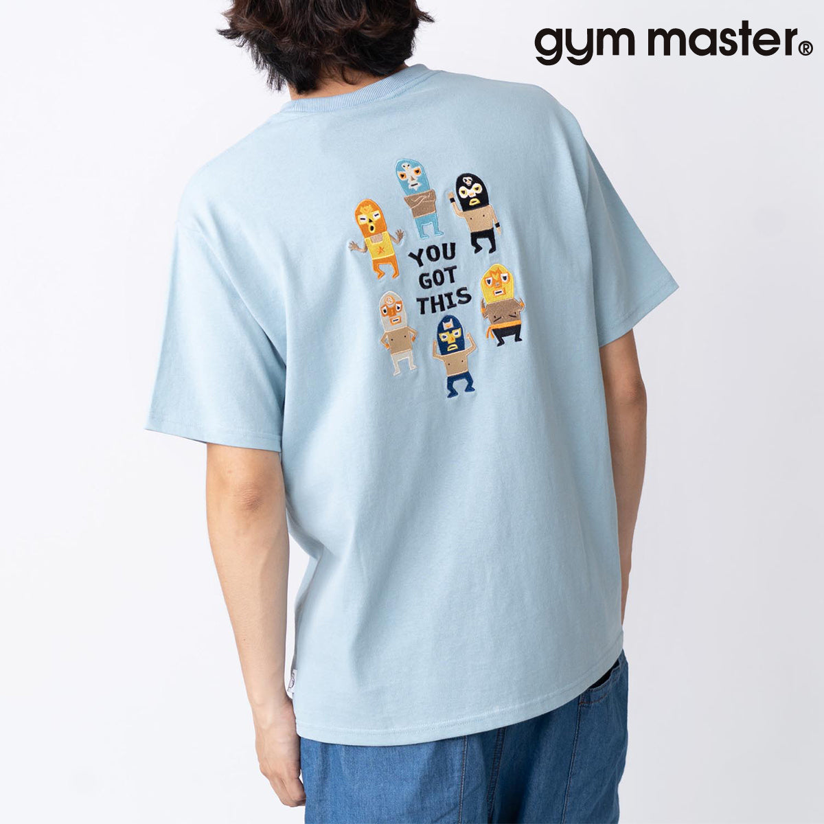 gym master ジムマスター Tシャツ 半袖 メンズ レディース 覆面レスラー 7.4oz YOU GOT THIS 刺繍TEE G721707