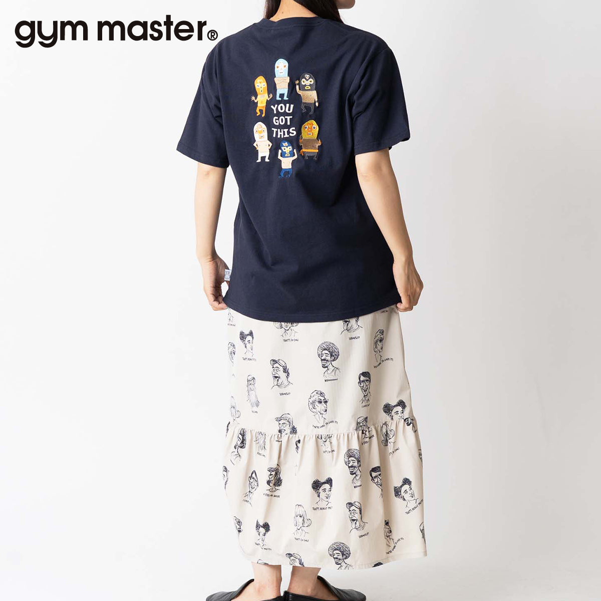 gym master ジムマスター Tシャツ 半袖 メンズ レディース 覆面レスラー 7.4oz YOU GOT THIS 刺繍TEE G721707
