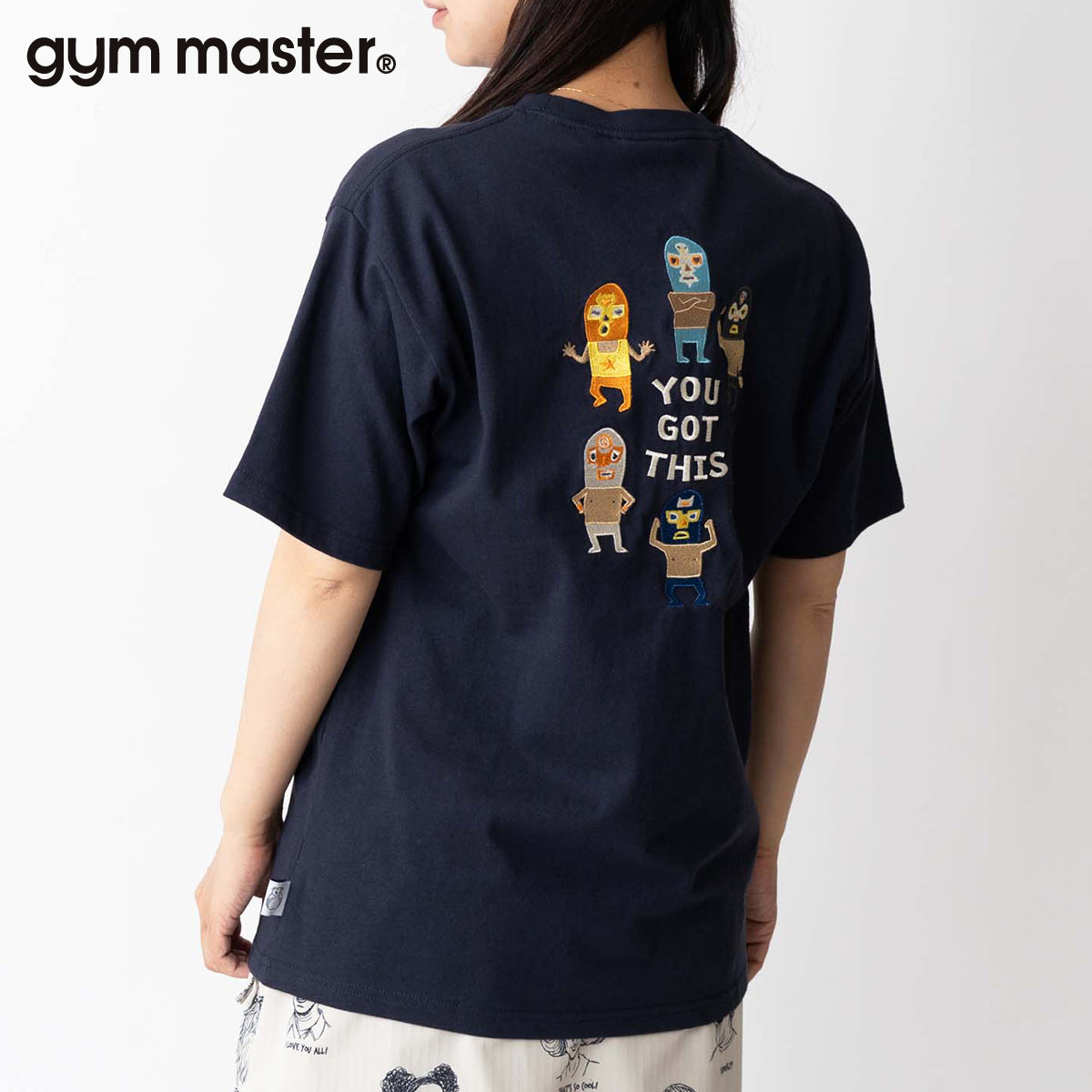 gym master ジムマスター Tシャツ 半袖 メンズ レディース 覆面レスラー 7.4oz YOU GOT THIS 刺繍TEE G721707