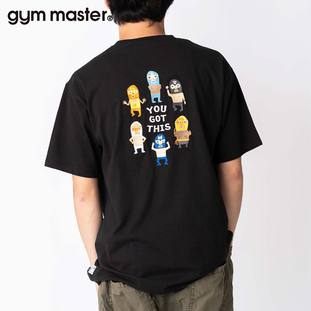 gym master ジムマスター Tシャツ 半袖 メンズ レディース 覆面レスラー 7.4oz YOU GOT THIS 刺繍TEE G721707