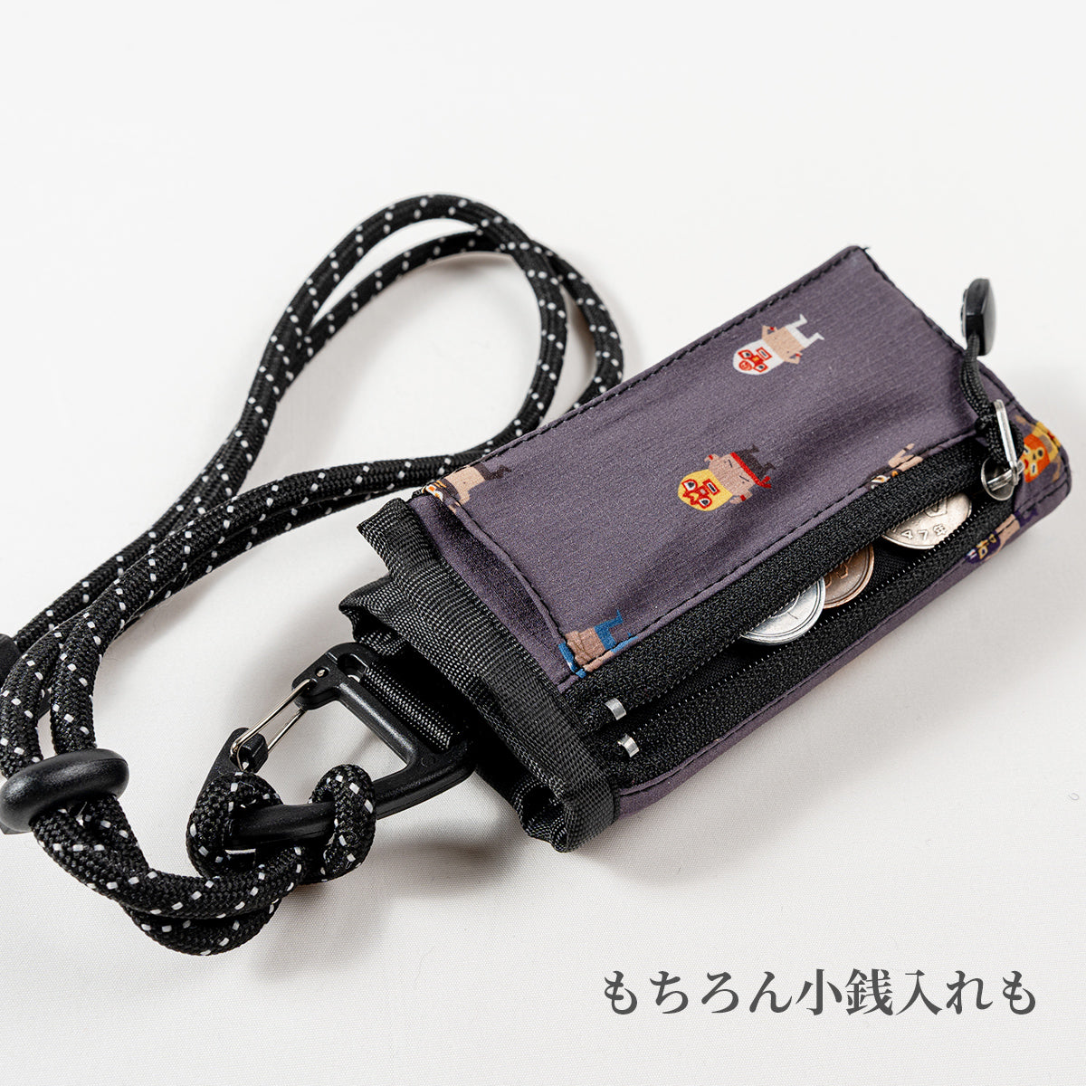 gym master ジムマスター ミニ財布 コンパクト財布 覆面レスラー プロレスラー UL-GRID ハッピーペイント ネックウォレット 首掛け財布 G733738