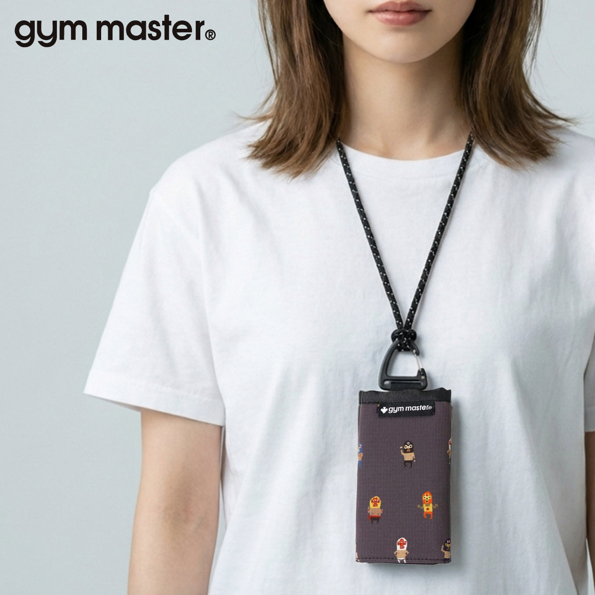 gym master ジムマスター ミニ財布 コンパクト財布 覆面レスラー プロレスラー UL-GRID ハッピーペイント ネックウォレット 首掛け財布 G733738