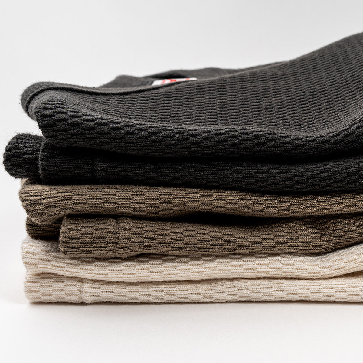 Healthknit ヘルスニット ワッフル サーマル Thermal King Raschel Honycomb Crewneck L/S #52023