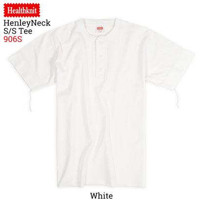 Healthknit ヘルスニット ヘンリーネック 半袖Tシャツ Henley Neck S/S Tee #906S