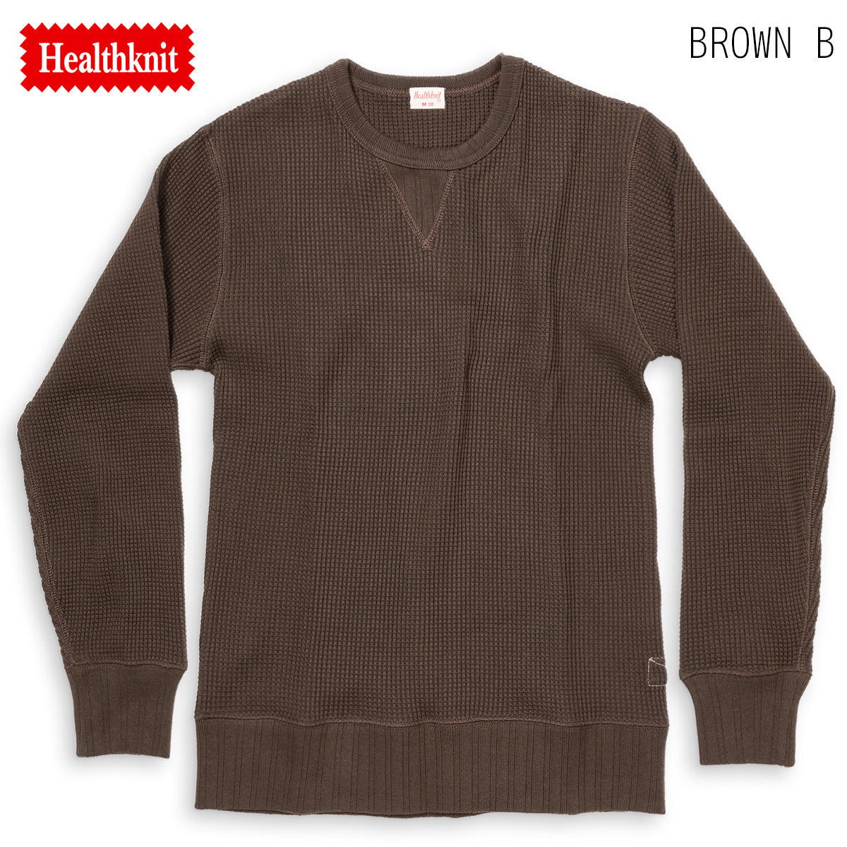 Healthknit ヘルスニット ワッフル 長袖Tシャツ Super Heavy Waffle Sweat Tee L/S  #993