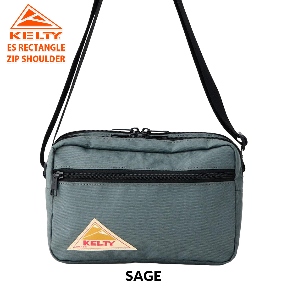 ケルティ ショルダーバッグ KELTY サコッシュ ES RECTANGLE ZIP SHOULDER S