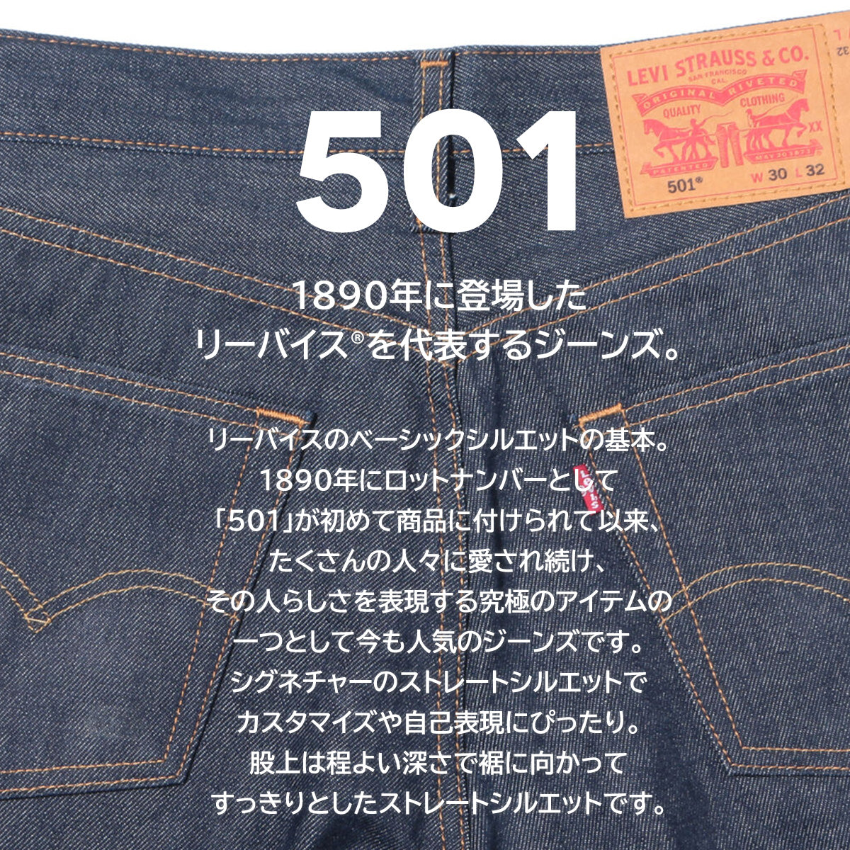 リーバイス 501 リジット Levi's デニム ジーンズ ストレート 00501-0000 メンズ レディース ORIGINAL RIGID SHRINK TO FIT